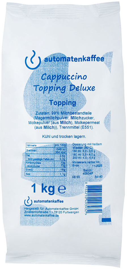 Cappuccino Topping Deluxe Cappuccino Topping Deluxe