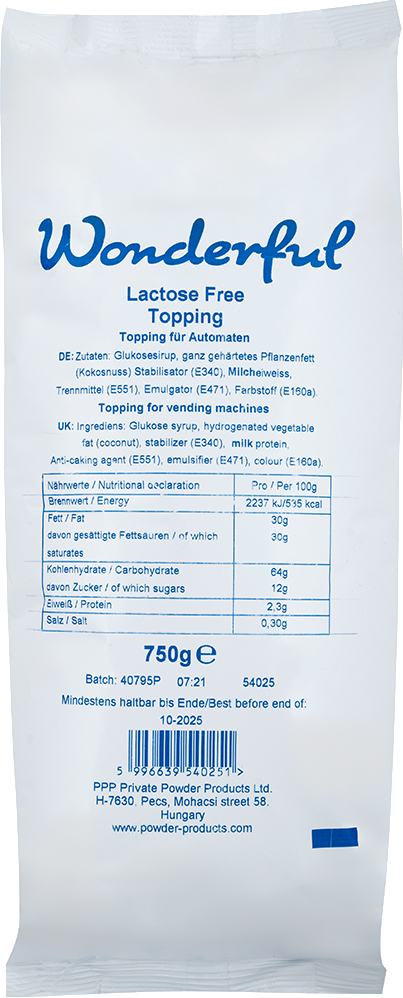 Wonderful laktosefreies Topping Wonderful laktosefreies Topping
