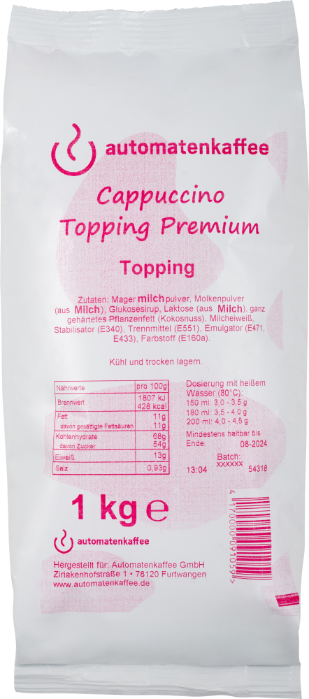 Cappuccino Topping Premium Cappuccino Topping Premium