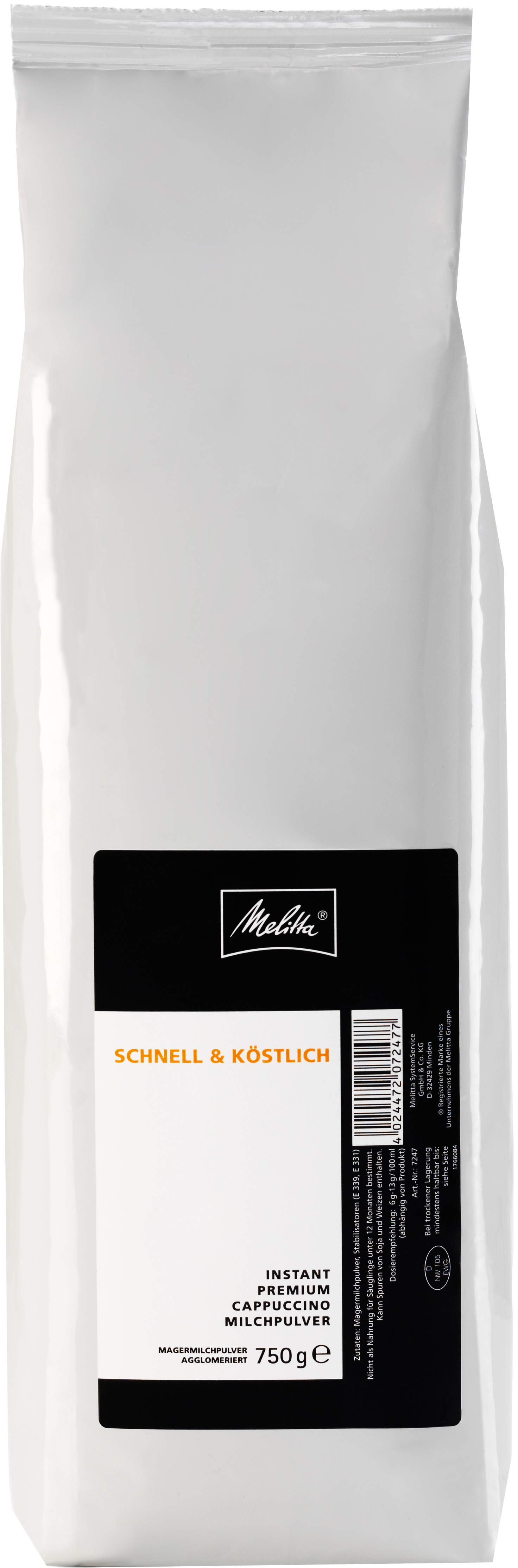 Melitta Instant Premium Cappuccino Milchpulver Melitta Instant Premium Cappuccino Milchpulver