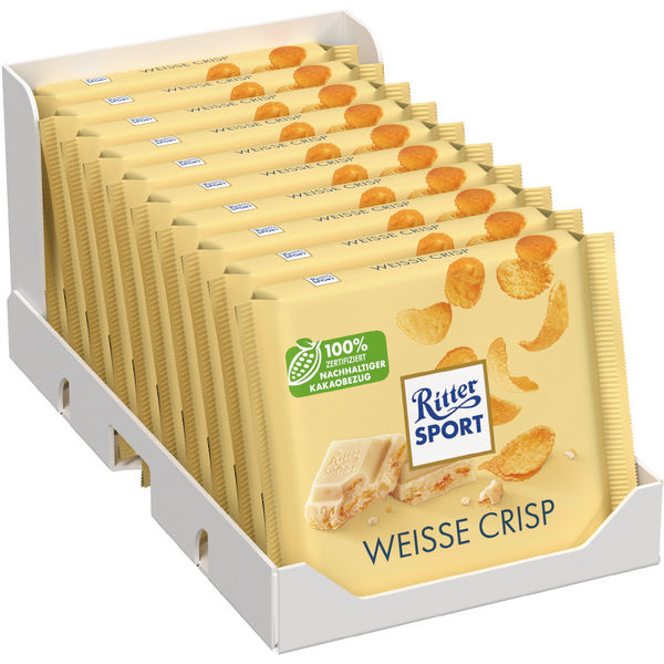 Ritter Sport Weisse Crisp 10x100g Ritter Sport Weisse Crisp 10x100g