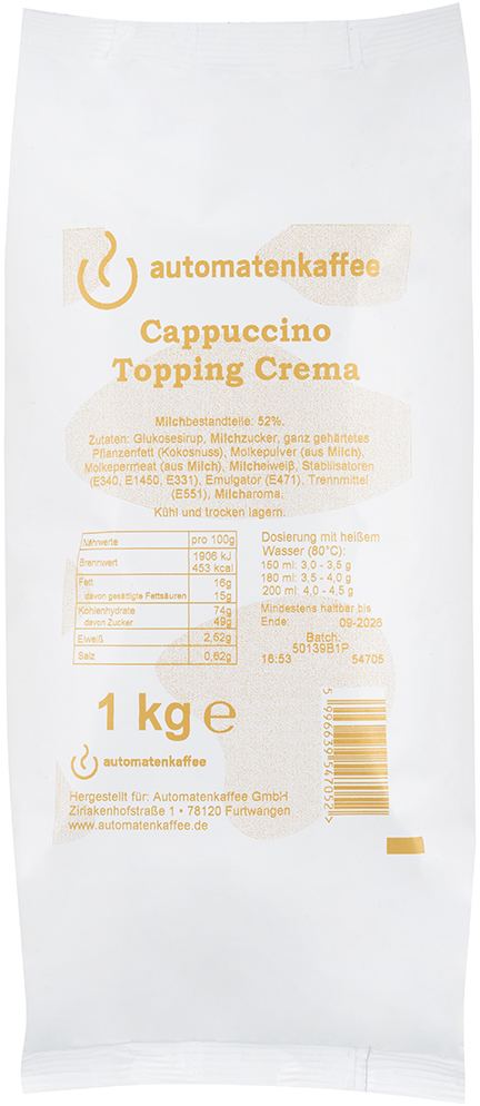 Cappuccino Topping Crema Cappuccino Topping Crema